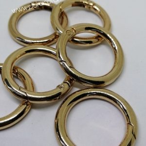 Paracord Anahtarlık ve Pet Tasma Halka Roza Gold Renk 1,5 cm - Görsel 2