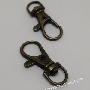 Paracord Anahtarlık ve Boyun Askı Aparatı Klips Model A Bronz Renk - Görsel 3