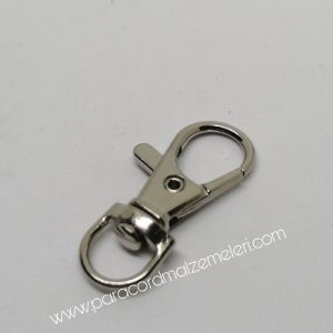 Paracord Anahtarlık ve Boyun Askı Aparatı Klips Model A Gümüş Renk - Görsel 7