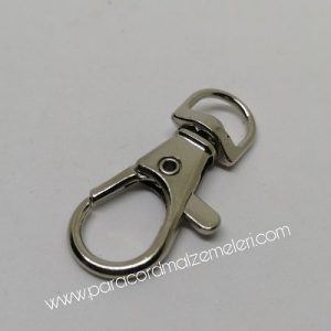 Paracord Anahtarlık ve Boyun Askı Aparatı Klips Model A Gümüş Renk - Görsel 4