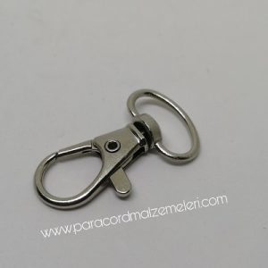 Paracord Anahtarlık ve Boyun Askı Aparatı Klips Model B Gümüş Renk - Görsel 2