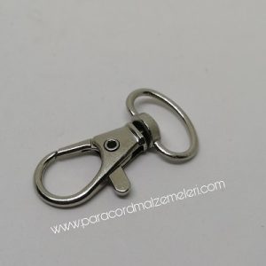 Paracord Anahtarlık ve Boyun Askı Aparatı Klips Model B Gümüş Renk - Görsel 5