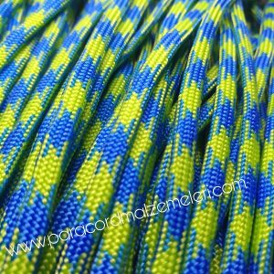 Paracord 550 İp, Paracord Paraşüt Bileklik İpi Mavi- Yeşil Renk - Görsel 2