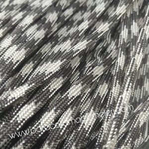 Paracord 550 İp, Paracord Paraşüt Bileklik İpi Gri-Siyah Renk - Görsel 1