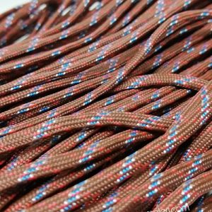 Paracord 550 İp, Paracord Paraşüt Bileklik İpi Kahve Mavi Beyaz Renk - Görsel 1