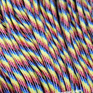 Paracord 550 İp, Paracord Paraşüt Bileklik İpi Rainbow Model A Renk - Görsel 3