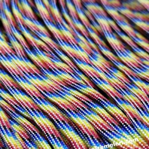 Paracord 550 İp, Paracord Paraşüt Bileklik İpi Rainbow Model A Renk - Görsel 1