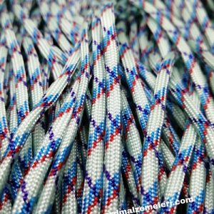 Paracord 550 İp, Paracord Paraşüt Bileklik İpi Ebruli Mavi Renkler - Görsel 3