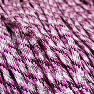 Paracord 550 İp, Paracord Paraşüt Bileklik İpi Ebruli Pembe Renkler - Görsel 1