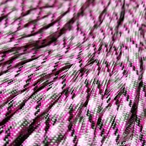 Paracord 550 İp, Paracord Paraşüt Bileklik İpi Ebruli Pembe Renkler - Görsel 3