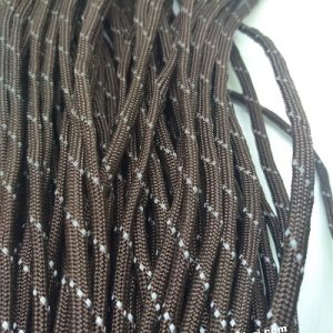 PARACORD 550 İP, Paraşüt Bileklik İpi Reflektörlü Koyu Kahve Renk - Görsel 2