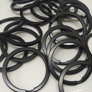 Paracord Anahtarlık Yüzük Halkası 30 mm Siyah Renk - Görsel 3