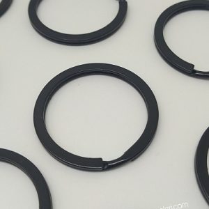 Paracord Anahtarlık Yüzük Halkası 30 mm Siyah Renk - Görsel 4
