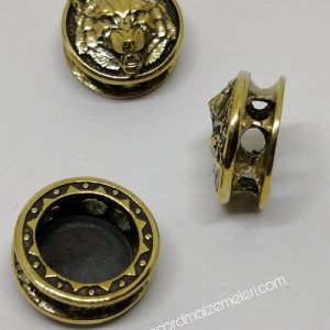 Paracord Aksesuar Viking Figür Wolf Bronz Renk - Görsel 2