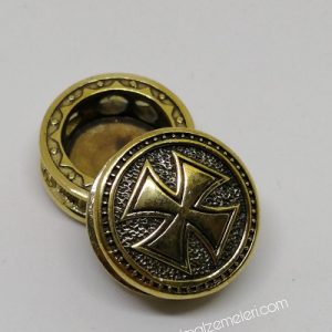 Paracord Aksesuar Figür Templar Cross Bronz Renk - Görsel 1