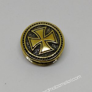 Paracord Aksesuar Figür Templar Cross Bronz Renk - Görsel 2