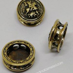 Paracord Aksesuar Viking Figür Atlı Savaşçı Bronz Renk - Görsel 3