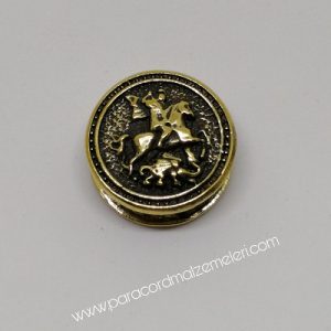 Paracord Aksesuar Viking Figür Atlı Savaşçı Bronz Renk - Görsel 2