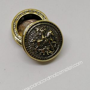Paracord Aksesuar Viking Figür Atlı Savaşçı Bronz Renk - Görsel 1