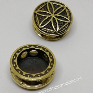 Paracord Aksesuar Viking Figür Perun Yıldızı Bronz Renk - Görsel 4