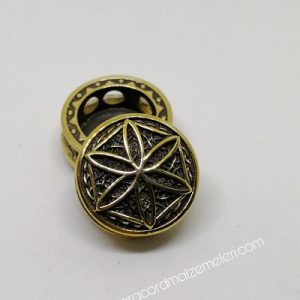 Paracord Aksesuar Viking Figür Perun Yıldızı Bronz Renk - Görsel 1