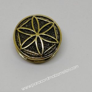 Paracord Aksesuar Viking Figür Perun Yıldızı Bronz Renk - Görsel 3