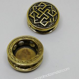 Paracord Aksesuar Viking Figür Valkyrya Bronz Renk - Görsel 3