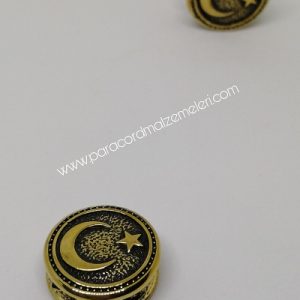Paracord Aksesuar Ay Yıldız Bayrak Bronz Renk - Görsel 4