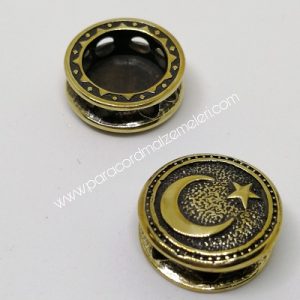 Paracord Aksesuar Ay Yıldız Bayrak Bronz Renk - Görsel 2