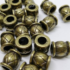 Paracord Aksesuar Baklava Desen Boncuk Bronz Renk - Görsel 2