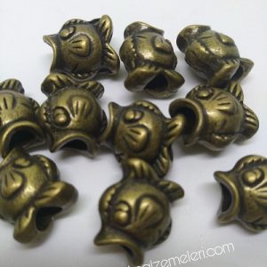 Paracord Aksesuar Balık Desen Bronz Renk Boncuk - Görsel 5