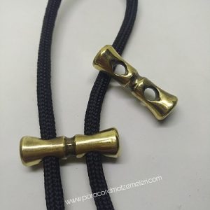 Paracord Bileklik Aksesuar Çubuk Klips Bronz Renk - Görsel 1