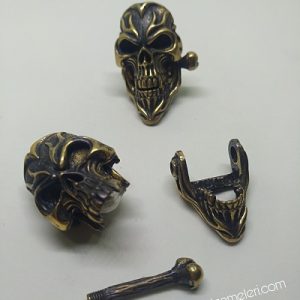 Paracord Bileklik Aksesuar Klips Dracula Gümüş Renk - Görsel 5