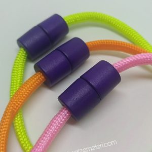Paracord Aksesuar Bileklik ve Kolye Bağlantı Aparatı Mor Renk - Görsel 1