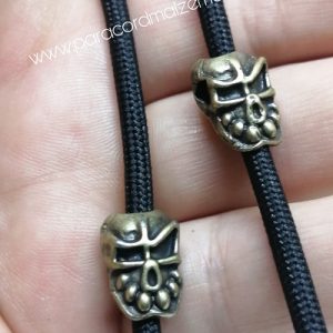 Paracord Bileklik Aksesuar Boncuk Antik Çağ Skull Bronz Renk - Görsel 1