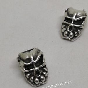 Paracord Bileklik Aksesuar Boncuk Antik Çağ Skull Gümüş Renk - Görsel 5