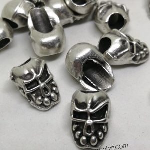 Paracord Bileklik Aksesuar Boncuk Antik Çağ Skull Gümüş Renk - Görsel 4