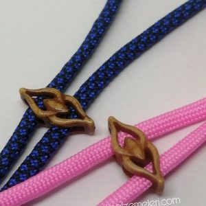 Paracord Aksesuar Boncuk Çift Kalp Model - Görsel 5