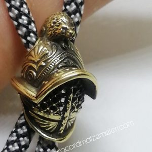 Paracord Aksesuar Gladyatör Aslan Baş Bronz Renk - Görsel 1