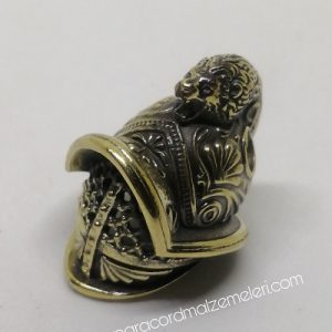 Paracord Aksesuar Gladyatör Aslan Baş Bronz Renk - Görsel 2