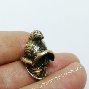 Paracord Aksesuar Gladyatör Aslan Baş Bronz Renk - Görsel 4