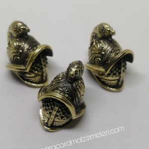 Paracord Aksesuar Gladyatör Aslan Baş Bronz Renk - Görsel 3