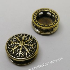 Paracord Aksesuar Spartan Horror Helmet Bronz Renk - Görsel 3