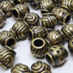 Paracord Aksesuar Boncuk Karma Desen Bronz Renk - Görsel 3