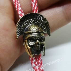Paracord Aksesuar Boncuk Roman Skull - Görsel 3
