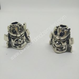 Paracord Aksesuar Samuray Boncuk Gümüş Renk - Görsel 4