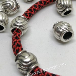 Paracord Aksesuar Boncuk Sargı Model Gümüş Renk - Görsel 1