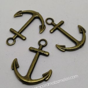 Paracord Aksesuar Büyük Boy Çapa Bronz Renk - Görsel 2