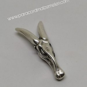 Paracord Aksesuar Figür İnatçı Keçi Gümüş Renk - Görsel 2