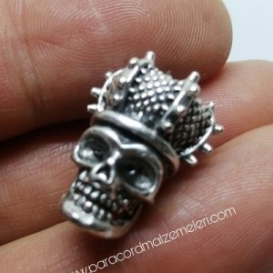 Paracord Aksesuar Figür King of The Dead Gümüş renk - Görsel 2